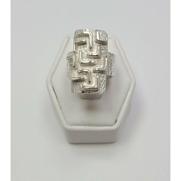 Sterling Silver Maze Ring